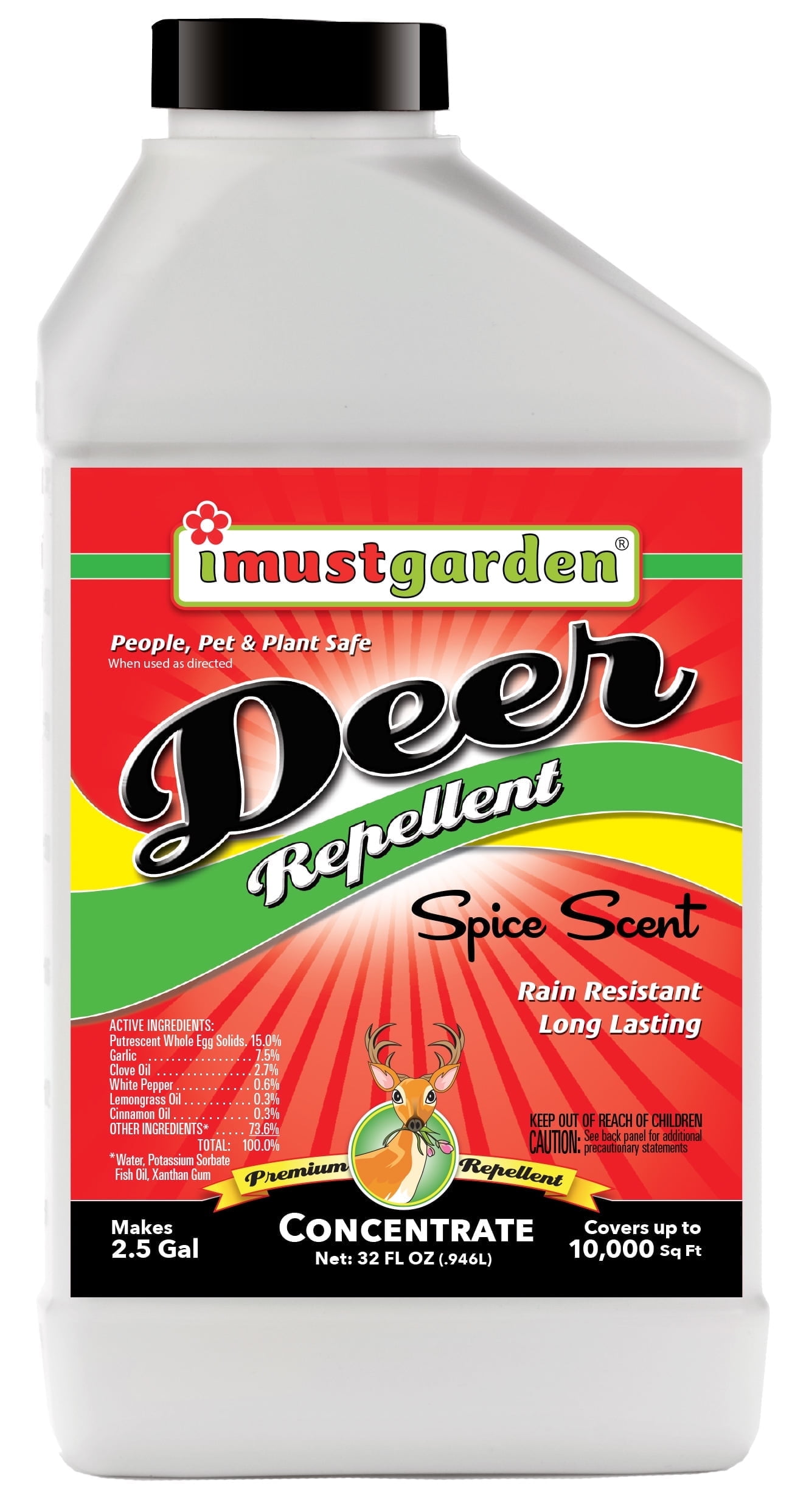 I Must Garden Deer Repellent: Spice Scent - 32oz Concentrate