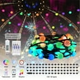 thumbnail image 1 of IMVE 33FT 66 LED RGB String Lights, USB Powered, App/Remote/Button Control, for Holiday Parties, Indoor/Outdoor, 1 of 9