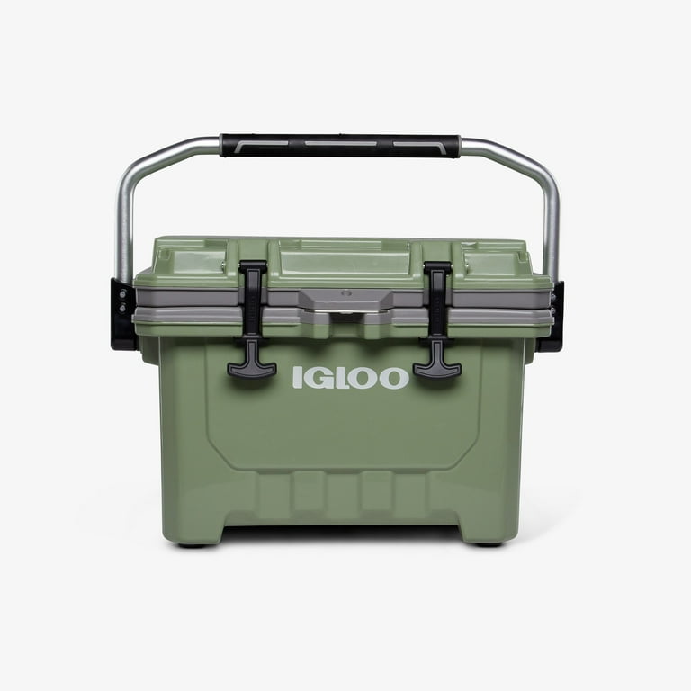 Igloo IMX 24 Quart, Heavy-Duty Cooler with Ultratherm, Oil Green
