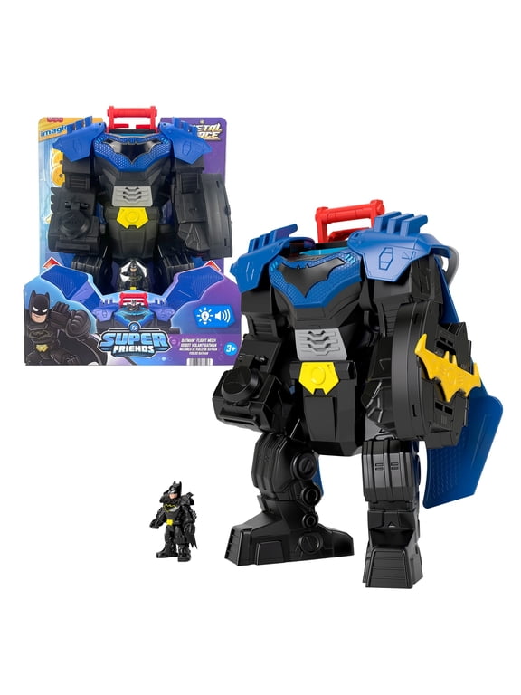 Fisher-Price Imaginext DC Super Friends Batman Flight Mech Toy with Lights, Sounds & Action Figure