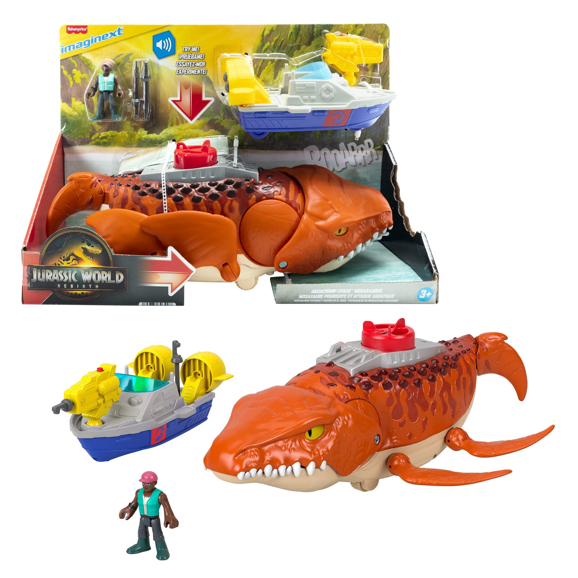 Fisher-Price Imaginext Jurassic World Rebirth Aquachomp Chase