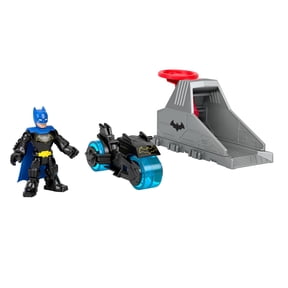 Imaginext DC Super Friends Launcher Set with 3-inch Batman Action Figure, Toy Vehicle & Housing Unit