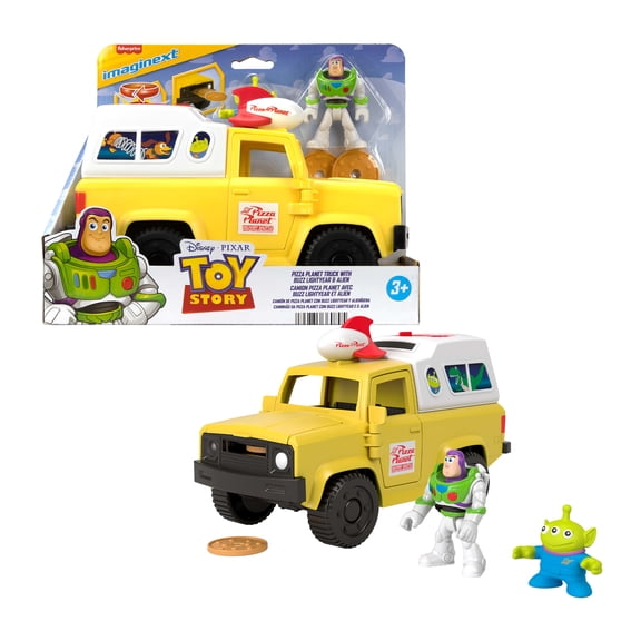 Imaginext Toy Story Pizza Planet Truck with Buzz Lightyear Alien Playset