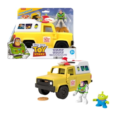 Disney and Pixar Toy Story Pizza Planet Truck with Buzz Lightyear & Alien Action Figures