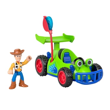 Disney and Pixar Toy Story Imaginext Playset with Woody and Remote Control Vehicle with Projectiles