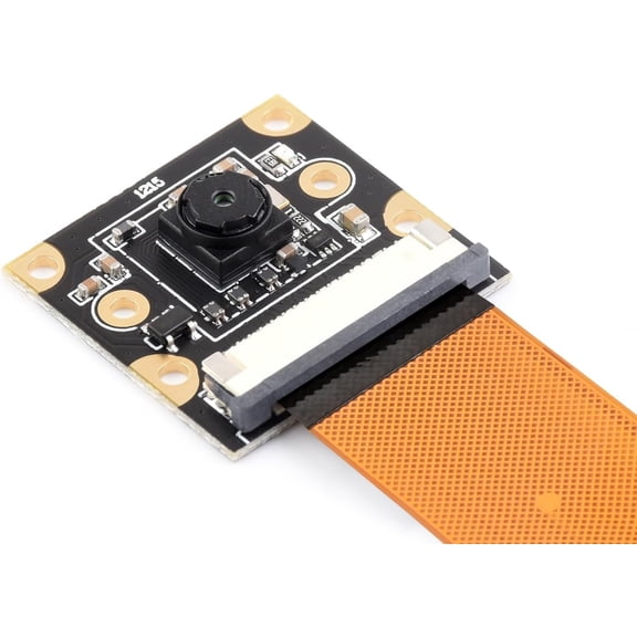 IMX219 Camera Module, Compatible with 5, 8MP, MIPI-CSI Interface, 79.3FOV, Comes with Pi5 CSI Flexible Cable 200mm, 32802464 Resolution