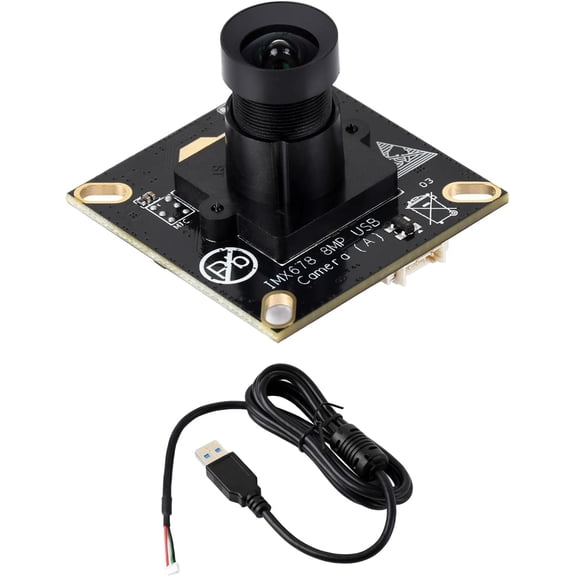 IMX678 8MP M12 USB Camera Module, IMX678 Sensor Chip, USB2.0 Port, Better Sensitivity in Low-Light Condition, Easy to Use