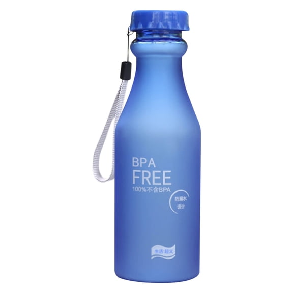 IMossad 18oz Matte Water Bottle - BPA Free Transparent Water Bottles - Leak-proof Plastic Bottle - Water Bottle for Office, Gym, Outdoor, Sports