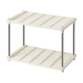 IMossad 2-Tier Snack Shelf & Storage Organizer - Multi-Layer Floor Stand for Living Room, Kitchen, Office, Durable & Space-Saving, Modern Home Decor