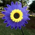 thumbnail image 1 of IMossad 27'' Purple Plastic Sunflower Wind Spinner, 1 of 7