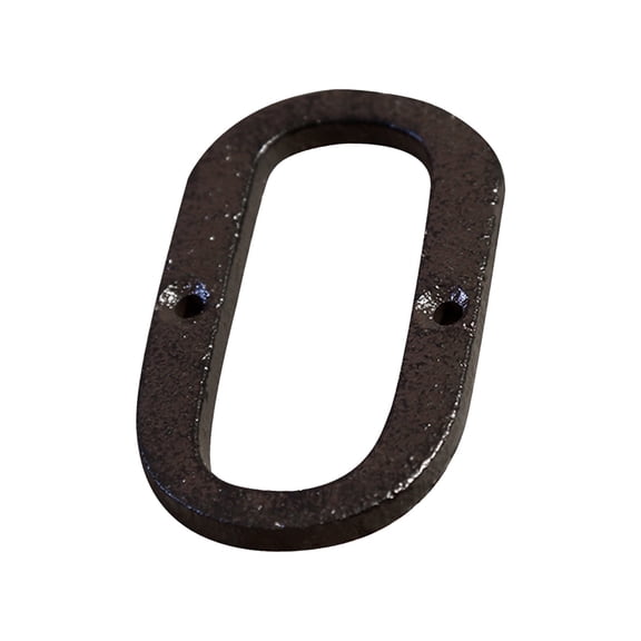 IMossad 3 Inch House Letter, Address Letter for Outdoor Signs, Cast Iron Metal Number, Vintage Solid Metal Mailbox Letter Number, Black Home Letter O