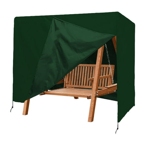 IMossad 3 Seater Patio Swing Cover Outdoor Swing Chair Cover Hammock Glider Cover Durable Waterproof Dustproof Windproof All Weather Protector Green