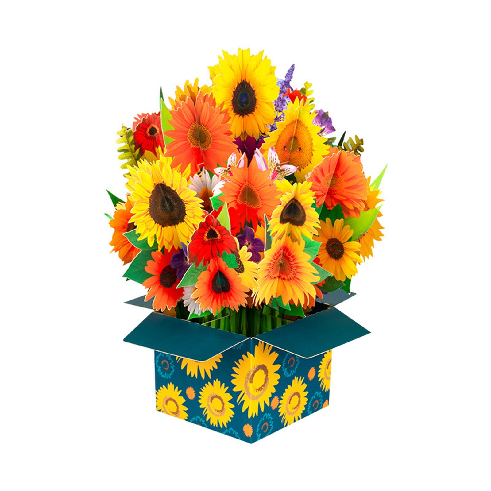 IMossad 3D Pop Up Greeting Card - Lily Flower Bouquet Design - Get Well ...