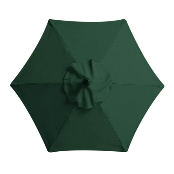 IMossad 78.7 Inch Outdoor Beach Umbrella with 6 Ribs - Stylish Vintage Design, Lightweight and Portable - Strong Windproof Base, Fade and Water Resistant Fabric