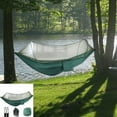 thumbnail image 1 of IMossad 98.43" x 47.24" Camping Hammock with Mosquito Net and Rain Fly, Light Green, 1 of 9