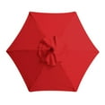 thumbnail image 1 of IMossad 9ft 8-Rib Red Top Outdoor Patio Umbrella Replacement Canopy, 1 of 6
