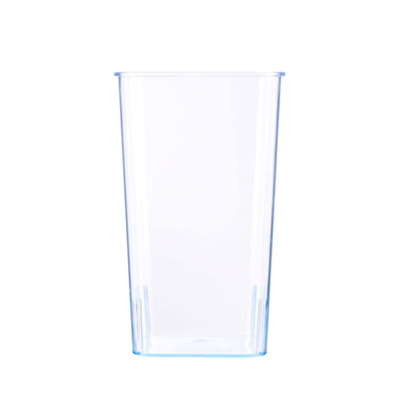 IMossad Acrylic Flower Vase, Clear Square Tapered Table Flowers Vase Decorative Centerpiece for Home Kitchen Wedding Decorations, Unbreakable Plastic Vase for Flowers