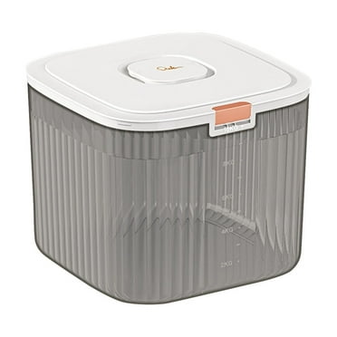 IMossad Airtight Rice Dispenser with Lid, Multipurpose Grain Storage Container for Cereal, Flour, Rice, Beans, and Pet Food(10L)
