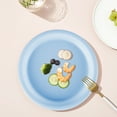 thumbnail image 1 of IMossad Blue Plastic Serving Plates, Nordic-Style Round Snack and Fruit Plates, Durable Shatterproof Kitchen Dinnerware for Everyday Use, 1 of 6