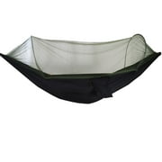 IMossad Camping Hammock with Mosquito Net and Rain Fly - Portable Double Hammock with Bug Net and Tent Tarp Heavy Duty Tree Strap, Hammock Tent for Travel Camping Backpacking Hiking Outdoor Camp