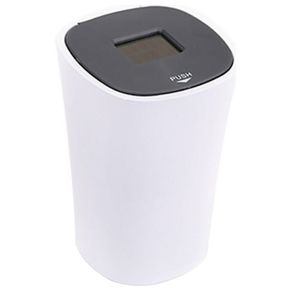 IMossad Car Solar Ashtray Multifunctional Universal Car Interior Ashtray Personality Covered Ashtray with LED Light