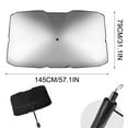 thumbnail image 1 of IMossad Car Windshield Sun Shade UV Rays and Heat Sun Visor Protector Foldable Reflector Umbrella brella Shield, 1 of 9
