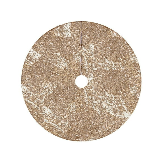 IMossad Christmas Tree Skirt 36 Inch Sequin Velvet Tree Skirts Vintage Xmas Tree Skirt Cover for Chirstmas Party Decor Glitter Christmas Tree Skirt for Home Holiday