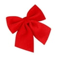 thumbnail image 1 of IMossad Christmas Tree Topper Velvet Bow – 2Pcs Holiday Decorations for Indoor & Outdoor, Festive Gift Wrapping & Easy Hanging Bows for Christmas Parties, Wreaths, and More, 1 of 7