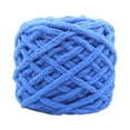 thumbnail image 1 of IMossad Chunky Chenille Yarn for Crocheting,Hot Pink Fluffy Velvet Plush Yarn Thick Soft Chunky Chenille Yarn Baby Blanket Yarn for Crocheting Knitting Beginners 100g(Blue), 1 of 5
