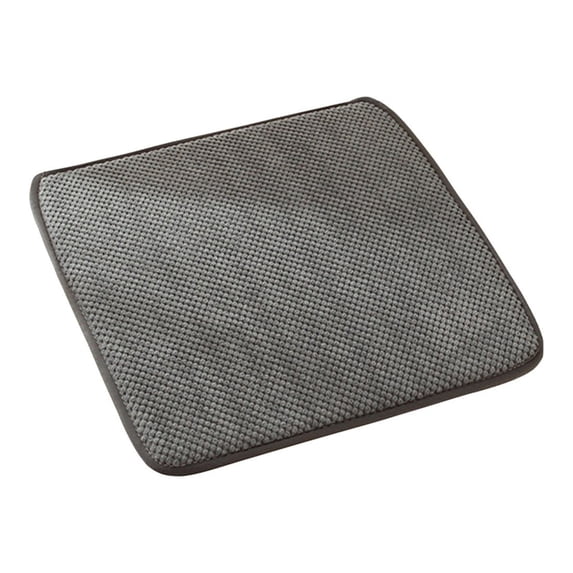 IMossad Collection Chair Cushion Memory Foam Pads with Ties Honeycomb Pattern Slip Non Skid Rubber Back Square 18" x 18" Seat Cover
