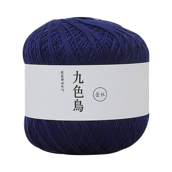 IMossad Crochet Thread Size 20 for Hand kingtting 100% Cotton Yarn(Blue)