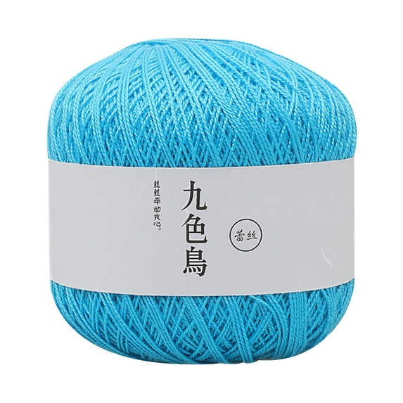 IMossad Crochet Thread Size 20 for Hand kingtting 100% Cotton Yarn(Blue)