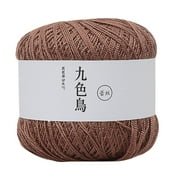 IMossad Crochet Thread Size 20 for Hand kingtting 100% Cotton YarnBrown