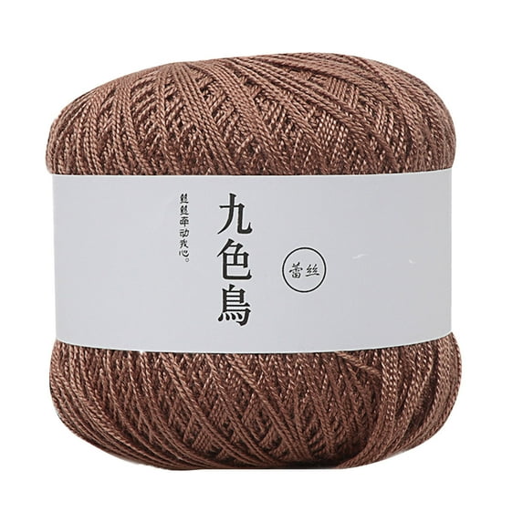 IMossad Crochet Thread Size 20 for Hand kingtting 100% Cotton Yarn(Brown)