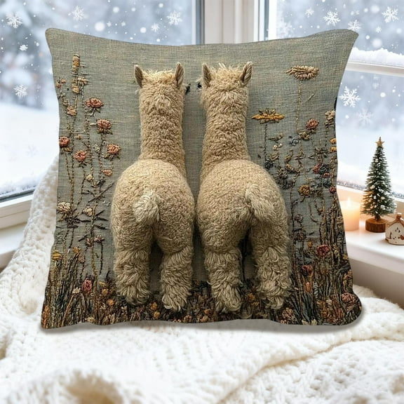 IMossad Cute Animals Print Pillow Set - Cloth Cushions for Bedroom, Living Room and Sofa Decoration
