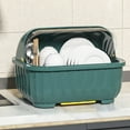 thumbnail image 1 of IMossad Dish Drying Rack, Bottle Dryer Holder with Cover Lid and Drainage, Utensil and Cup Holder for Kitchen Counter, Dish Dryer Shelf, 1 of 9