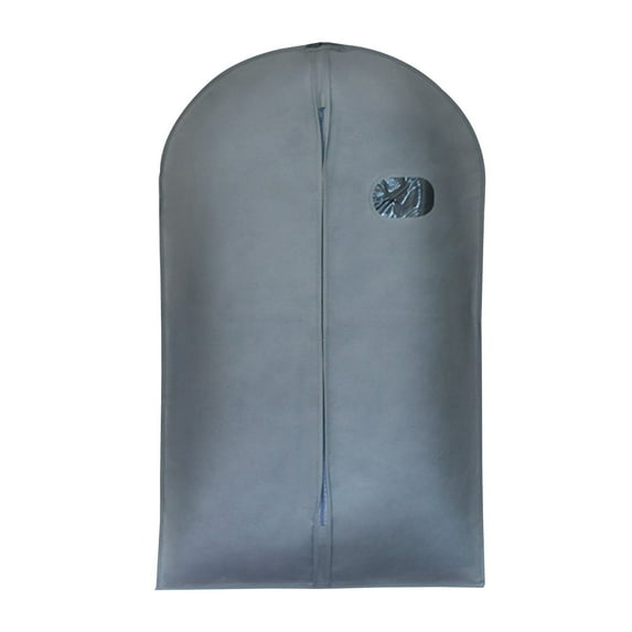 IMossad Folding Garment Bag for Closet Storage and Travel - Hanging Suit Carrier for Suits and Skirts, with Convenient Handles