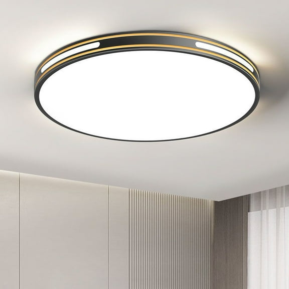 IMossad LED Metal Ceiling Light 12 Inch, Flush Mount, 24W Round Ceiling Lamp,Modern Low Profile Ceiling Light Fixtures for Bedroom Living Room Kitchen