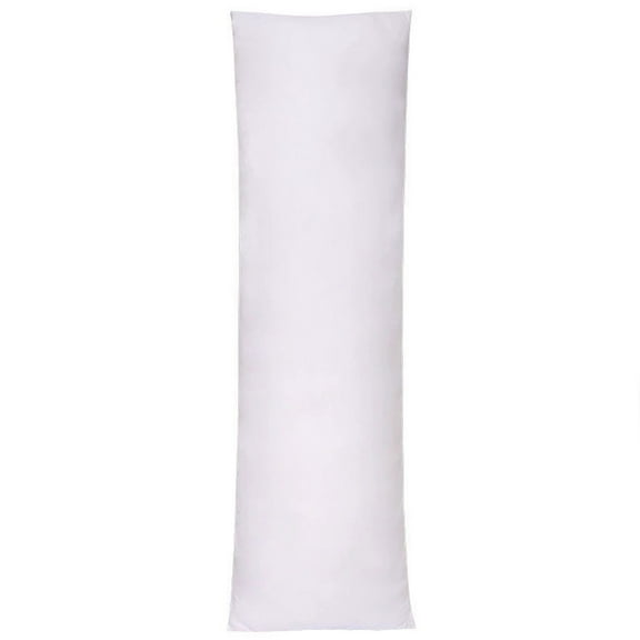 IMossad Large Body Pillow Insert - Breathable Full Body Down Pillow Core for Side Sleeper - Soft and Breathable Envelope Closure Body Pillowcase for Adults, 16x47 Inches, White