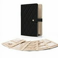 thumbnail image 1 of IMossad Leather Jewelry Storage Book, Foldable Travel Organizer with Zipper & Velvet Bag, Ring Binder for Necklaces, Earrings, Rings, 1 of 5