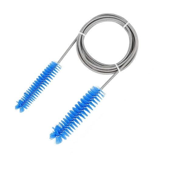 IMossad Long Flexible Tube Brush - 2 Head Slim Cleaning Brush for Hose Pipes - Ideal for Various Cleaning Tasks