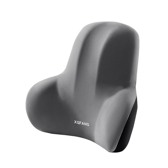 IMossad Lumbar Support Pillow for Car/Office Chair, Memory Foam Back Cushion for Car Seat, Back Pain Relief, Lower Back Pillow Fits Most Cars, Trucks