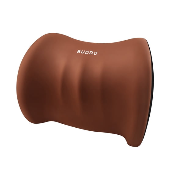 IMossad Lumbar Support Pillow for Car/Office Chair, Memory Foam Back Cushion for Car Seat, Back Pain Relief, Lower Back Pillow Fits Most Cars, Trucks