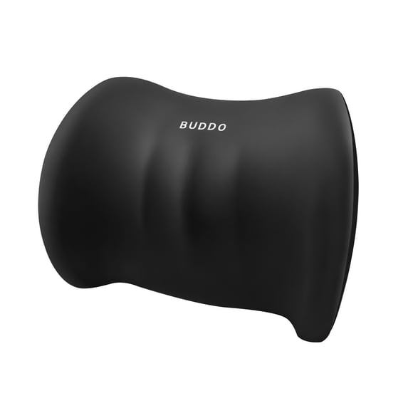 IMossad Lumbar Support Pillow for Car/Office Chair, Memory Foam Back Cushion for Car Seat, Back Pain Relief, Lower Back Pillow Fits Most Cars, Trucks