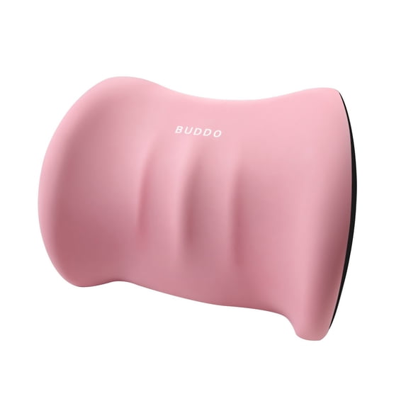 IMossad Lumbar Support Pillow for Car/Office Chair, Memory Foam Back Cushion for Car Seat, Back Pain Relief, Lower Back Pillow Fits Most Cars, Trucks