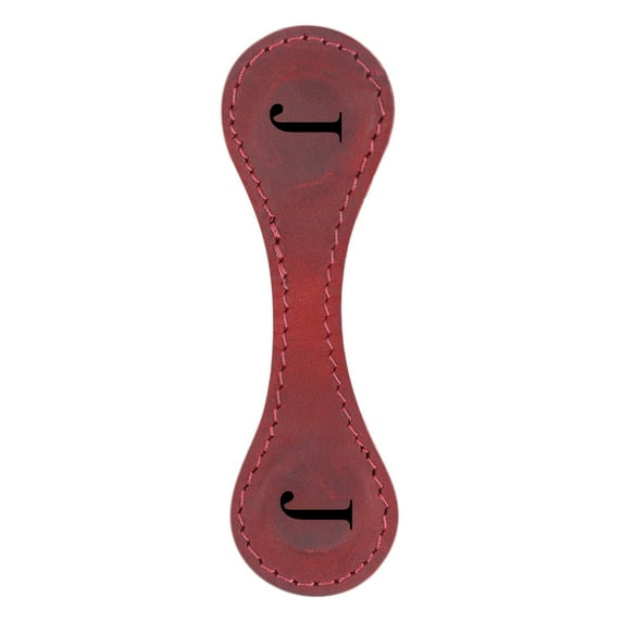 IMossad Magnetic Leather Bookmark with Engraved Design - Personalized Gift for Book Lovers, Vintage Appeal, Magnetic Closure, Durable and Versatile J