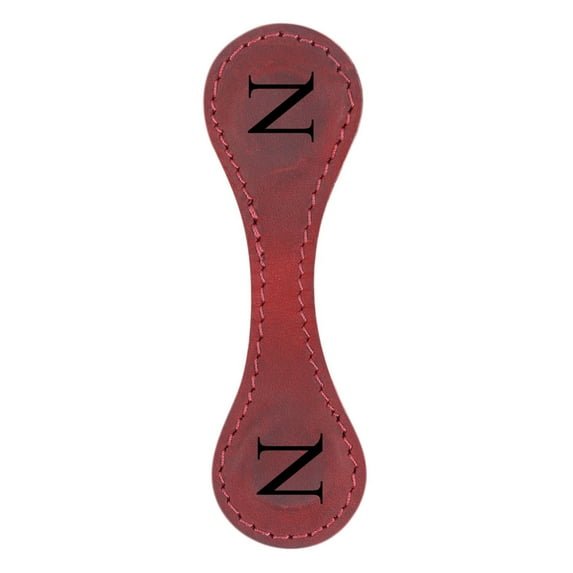 IMossad Magnetic Leather Bookmark with Engraved Design - Personalized Gift for Book Lovers, Vintage Appeal, Magnetic Closure, Durable and Versatile N