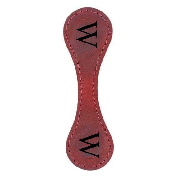 IMossad Magnetic Leather Bookmark with Engraved Design - Personalized Gift for Book Lovers, Vintage Appeal, Magnetic Closure, Durable and Versatile W