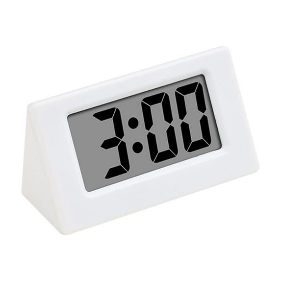 IMossad Mini Digital Small Magnetic Clock Car Dashboard Stick on Self Adhesive Bracket Digital Clock Battery Operated