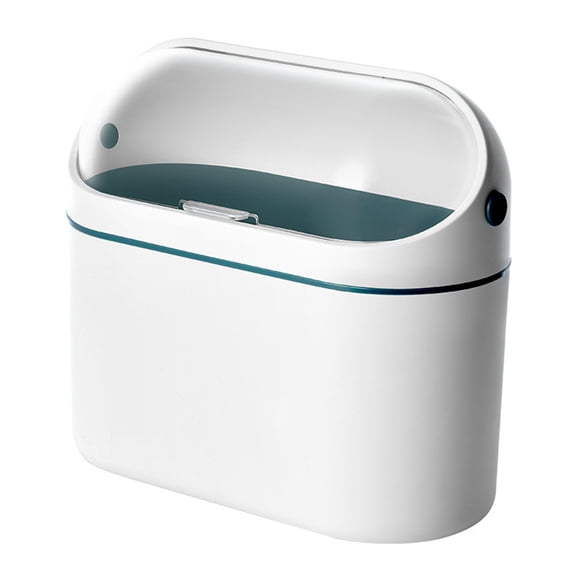 IMossad Mini Trash Can with Lid 1 Gallon - Removable Small Garbage Can, Tiny Plastic Trash Bin, Pop Up Countertop Wastebasket, Counter Garbage Bin for Bathroom,Office,Kitchen,Desk,Coffee Table
